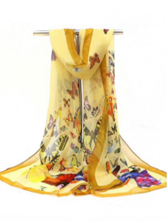 Chiffon Butterfly  Fashion Scarf